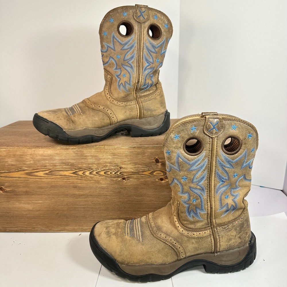 Twisted X All Around Work Boots Womens 9.5 Western Cowboy Ranch Cowgirl WAB0004